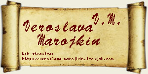Veroslava Marojkin vizit kartica